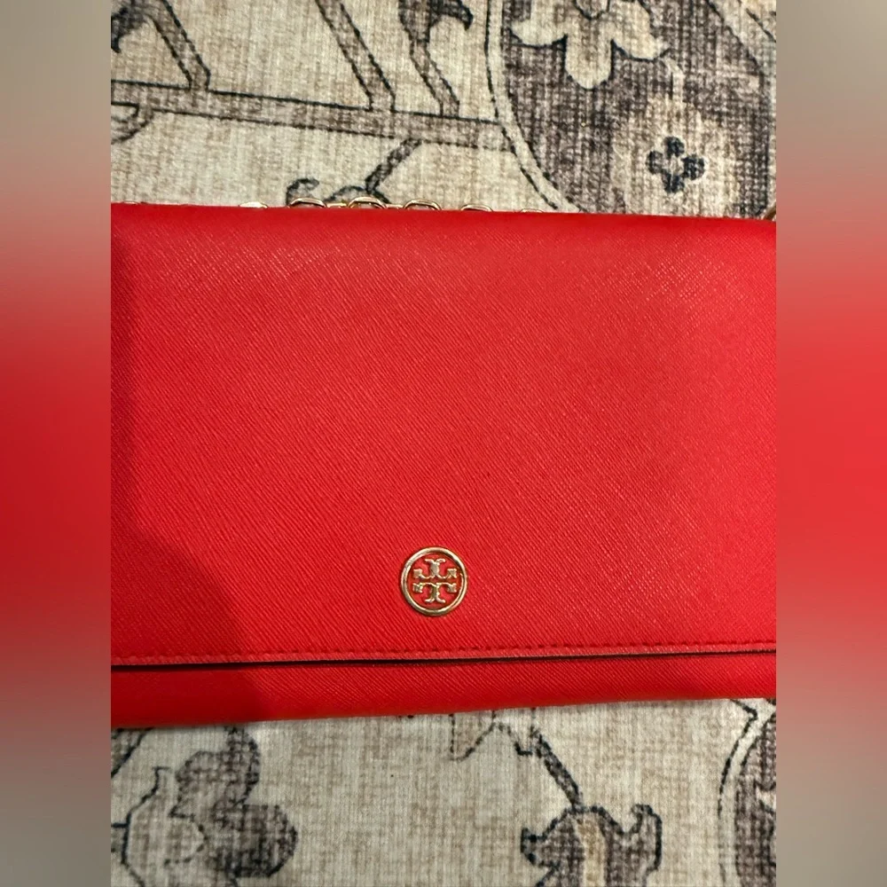 Tory Burch Robinson Chain Wallet purse - Picture 5 of 8